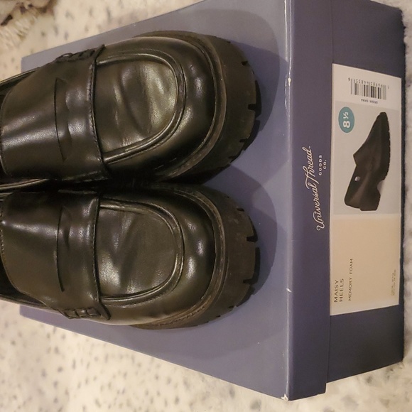 Black Slip On Loafers - Picture 1 of 5